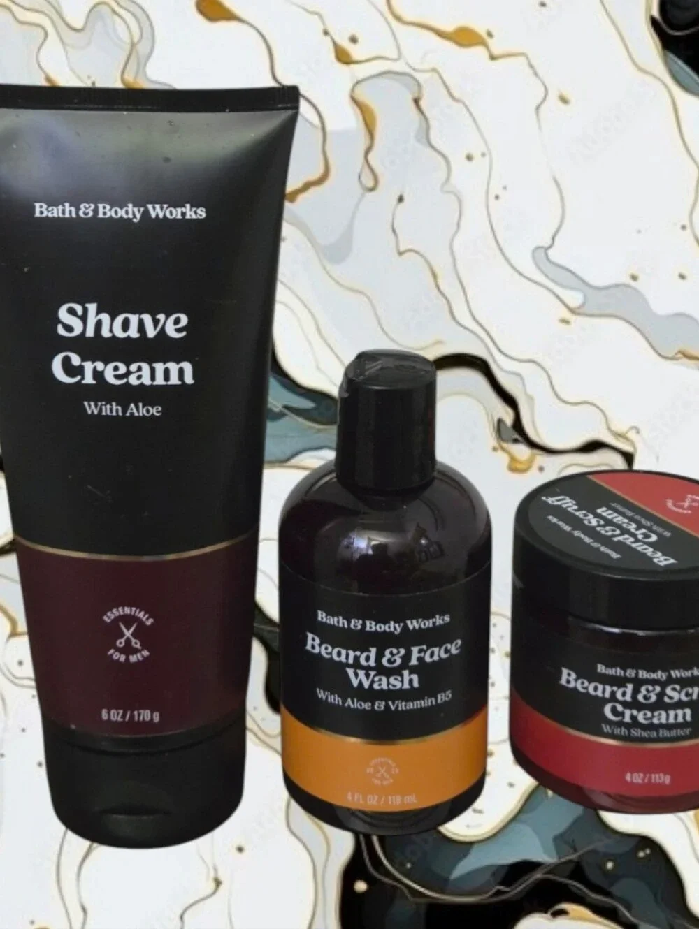 Bath & Body Works Men's Shave Cream, Beard & Face Wash, & Beard & Scruff Cream